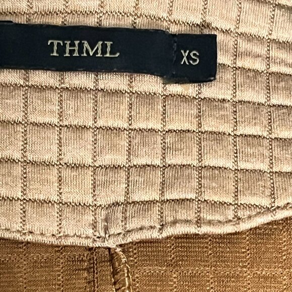 HELLO FALL! THML Two Toned Black And Tan Peacoat Color Block Jacket Size XS - Picture 4 of 4